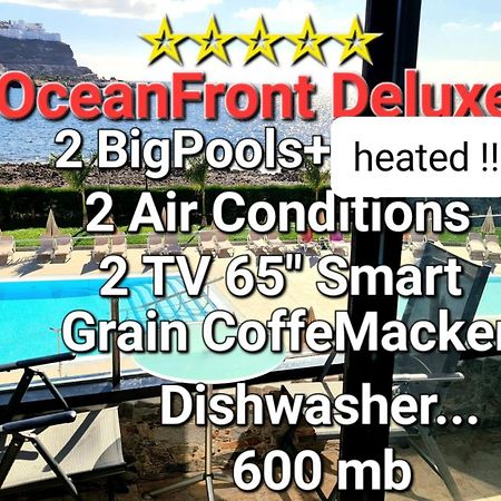 Oceanfront Deluxe-45M,Heated Pools,2Aircondition, 2Tv-65",Dishwasher,600Mb,Lift,Amadores View ! Playa Del Cura  Luaran gambar