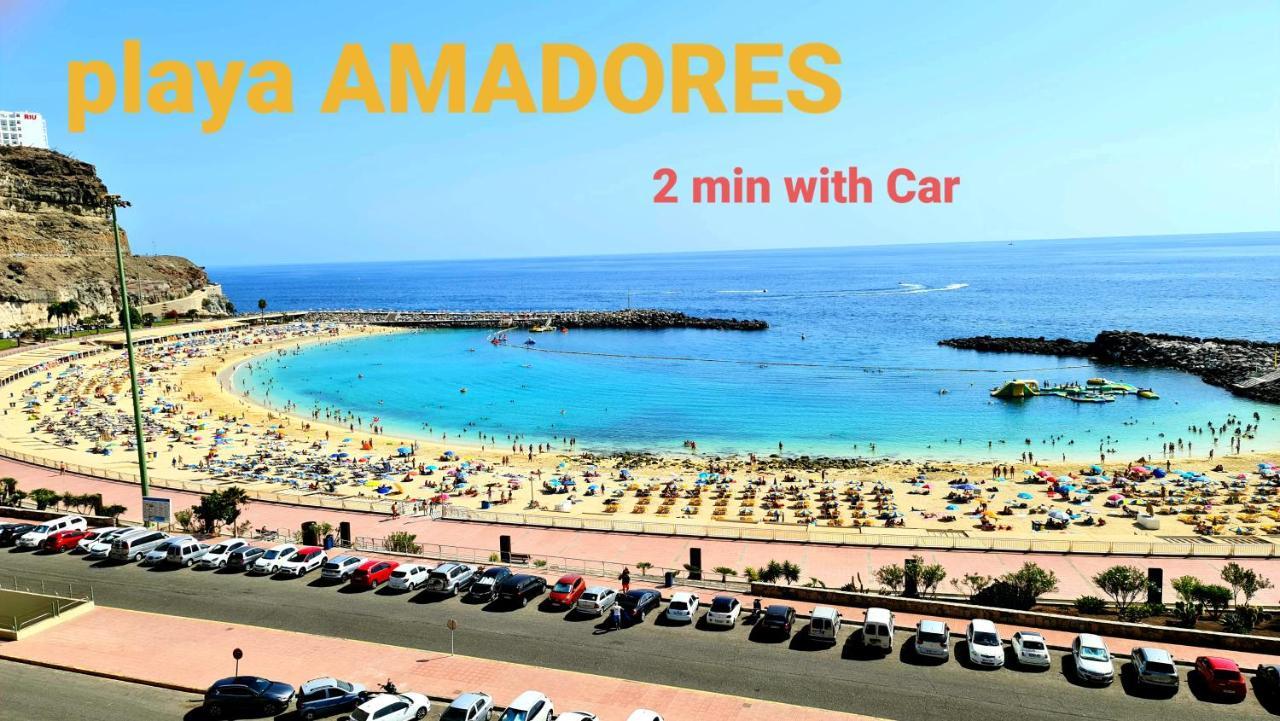 Oceanfront Deluxe-45M,Heated Pools,2Aircondition, 2Tv-65",Dishwasher,600Mb,Lift,Amadores View ! Playa Del Cura  Luaran gambar