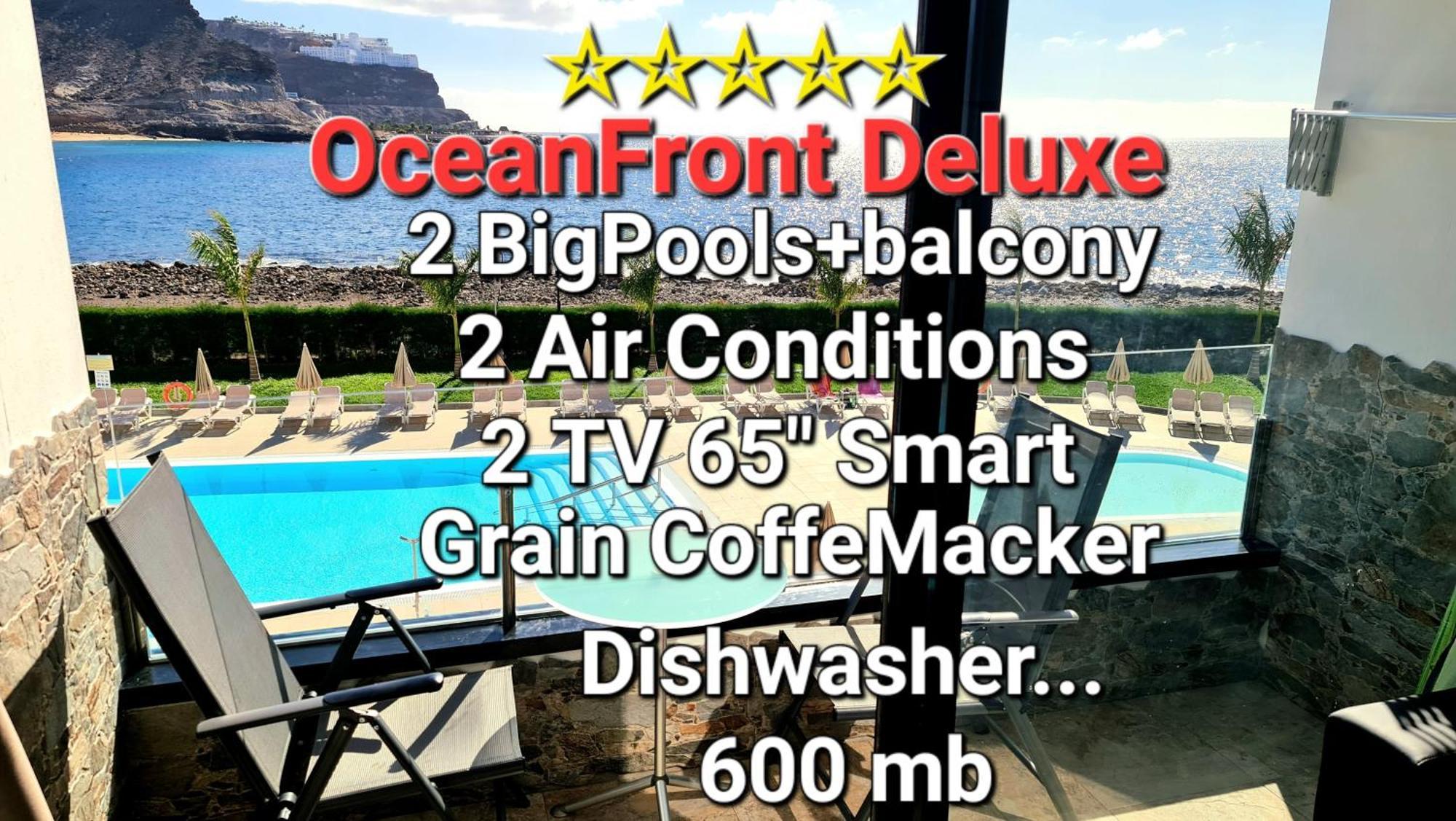 Oceanfront Deluxe-45M,Heated Pools,2Aircondition, 2Tv-65",Dishwasher,600Mb,Lift,Amadores View ! Playa Del Cura  Luaran gambar