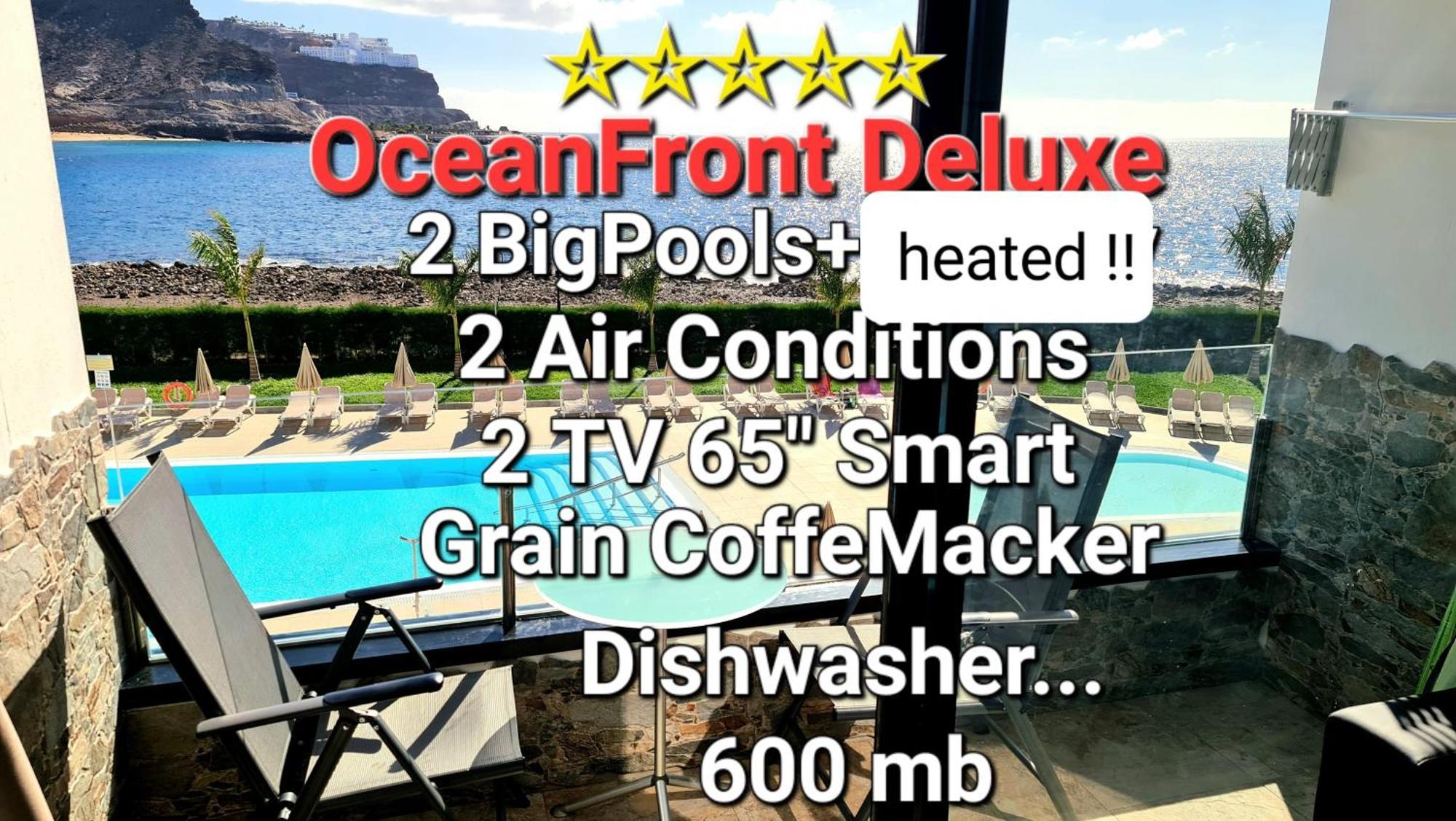 Oceanfront Deluxe-45M,Heated Pools,2Aircondition, 2Tv-65",Dishwasher,600Mb,Lift,Amadores View ! Playa Del Cura  Luaran gambar