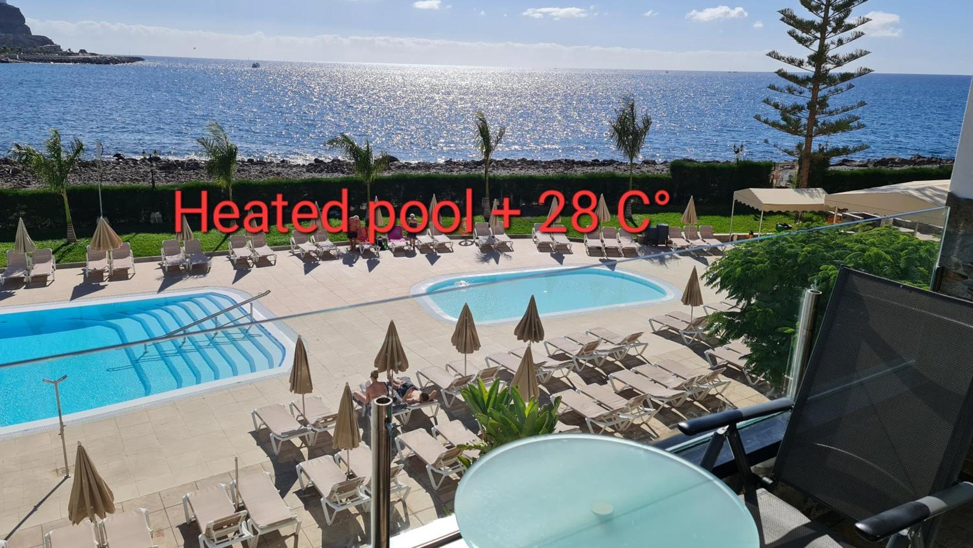 Oceanfront Deluxe-45M,Heated Pools,2Aircondition, 2Tv-65",Dishwasher,600Mb,Lift,Amadores View ! Playa Del Cura  Luaran gambar